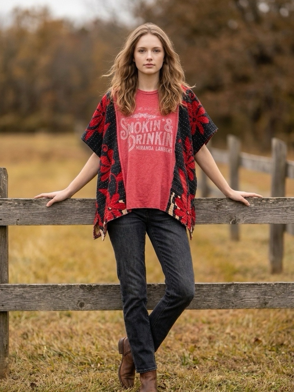 Handcrafted Upcycled Miranda Lambert Kantha Tunic NWT One Size
